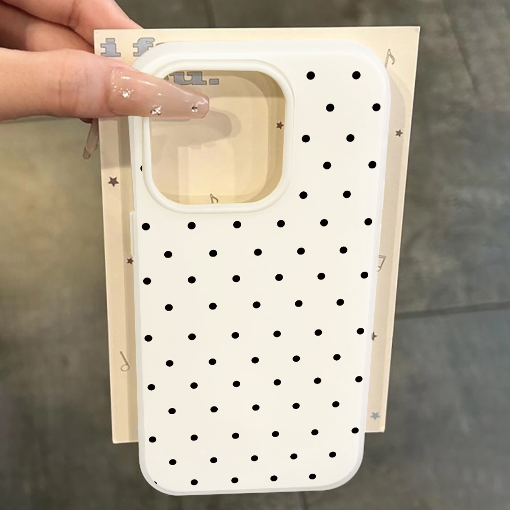 Samsung Galaxy S24 - Casing Minimalis Motif Polka Dot Anti